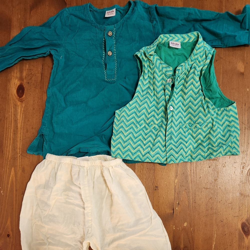 FabIndia Kurta Set Baby/Toddler 100% Cotton